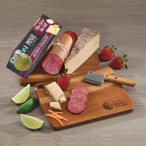 Gourmet Assortment with Acacia Charcuterie Serving Board